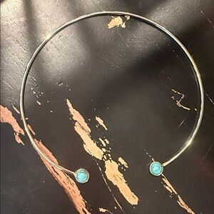 Ralph Lauren Open Cuff Choker turquoise necklace